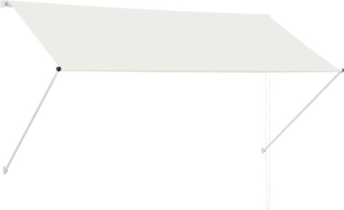 Bol.com vidaXL - Luifel - uittrekbaar - 250x150 - cm - crème aanbieding
