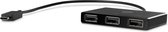HP USB-C to USB-A - Hub - 3 x SuperSpeed USB 3.0 - desktop - voor Elite c1030; EliteBook 83X G7, 84X G7, 85X G7; ProDesk 400 G7; ZBook Create G7, Studio G7