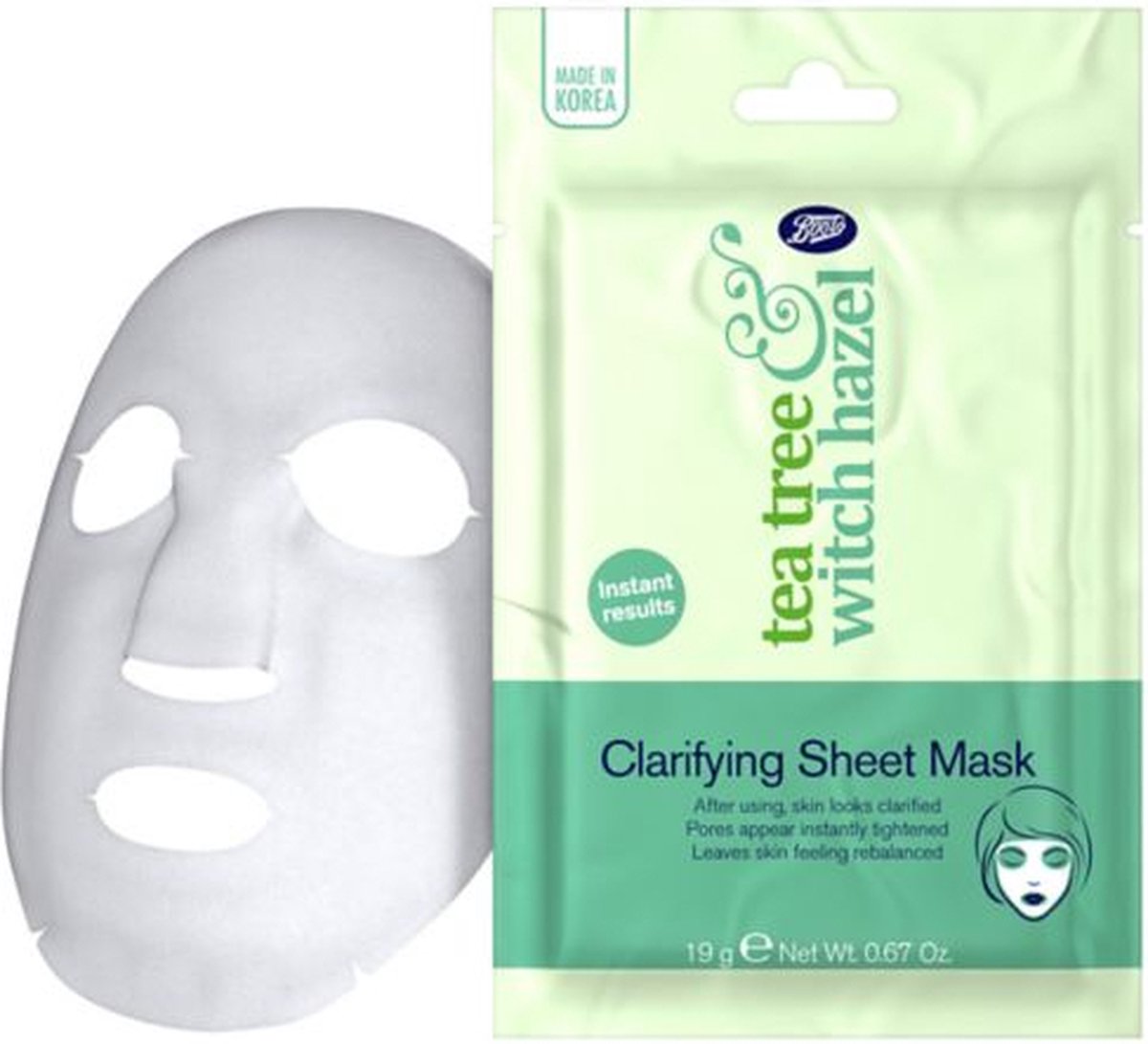 Boots Tea Tree & Witch Hazel Clarifying Sheet Mask