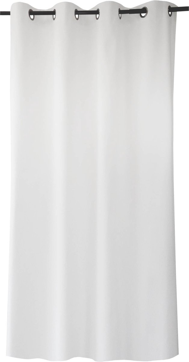 INSPIRE - Dekkend gordijn SUNNY - B.140 x H.280 cm - gordijnen met oogjes - katoen - wit