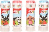4x Bing bellenblaas flesjes met spelletje 60 ml voor kinderen - Uitdeelspeelgoed - Grabbelton speelgoed