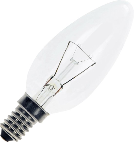 Ampoule bougie Globallux - E14 - 15W - 150lm - blanc chaud