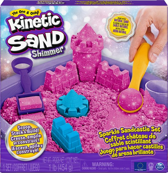 Kinetic Sand , Coffret Château De Luxe Avec 1,13 Kg De Sable De Plage Moules Et Outils Jouets Sensoriels Pour Les Enfants A Partir  0778988491119