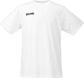 Spalding Promo T-Shirt Heren - White | Maat: L