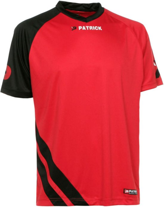 Patrick Victory Shirt Korte Mouw Heren - Rood / Zwart | Maat: 3XL