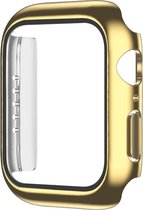 Screenprotector watch case - hoesje - geschikt voor Apple Watch Series 7 en 8 - 41 mm - goud