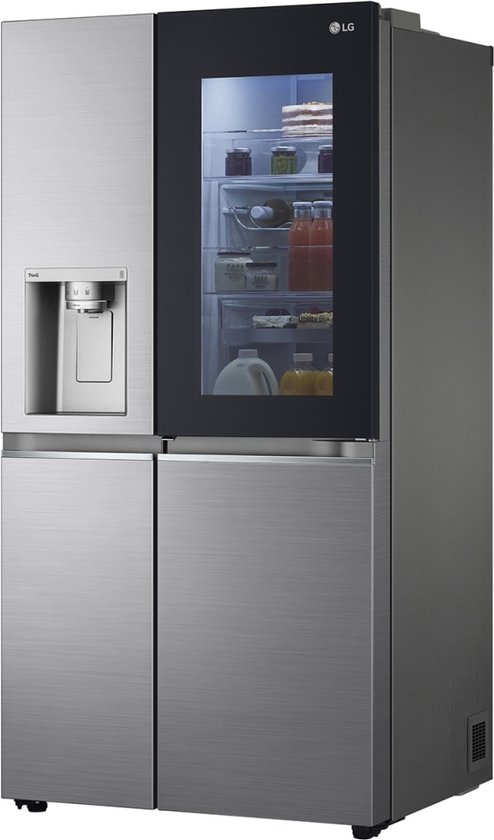 LG GSXV90PZAF amerikaanse koelkast Vrijstaand 635 l F Platina, Zilver