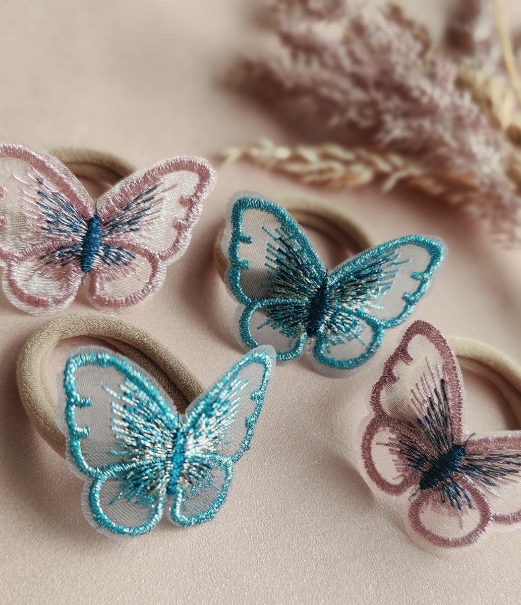 sinterklaas kerst cadeau Elastieken set meisjes vlinders