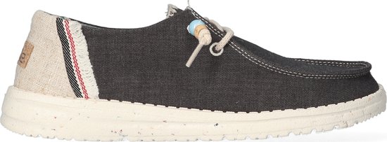 HEYDUDE Wendy Natural Chaussures à enfiler Femme Carbone | Gris | Coton | Taille 42
