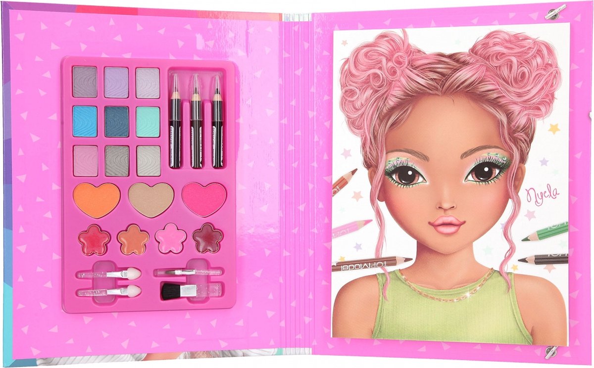 Top Model Livre de coloriage Make-up Studio Filles 21 X 26 Cm 24 pièces