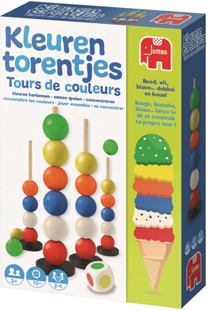 Jumbo- Kleurentorentjes - Kinderspel - Kleuren Leren — afbeelding 5