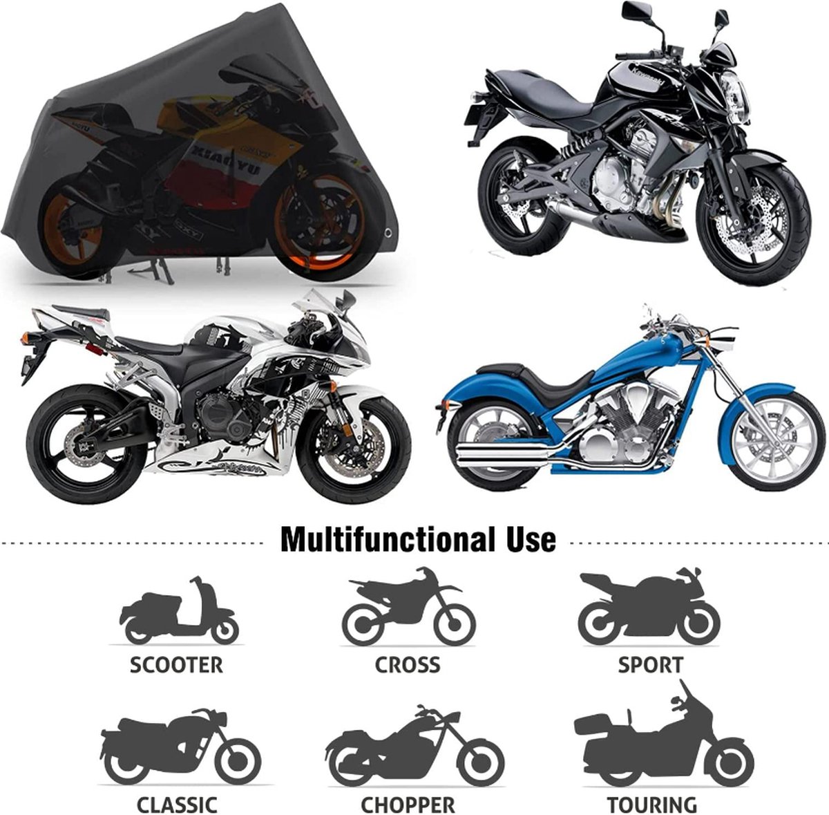 Motorhoes voor BMW R 1200 GS LC R1200GS ADV R1250GS Adventure, 420D Oxford Stof Motorfiets Stofdichte Hoes Waterdicht Duurzaam Motorhoes Buiten Ademende Beschermhoes,C