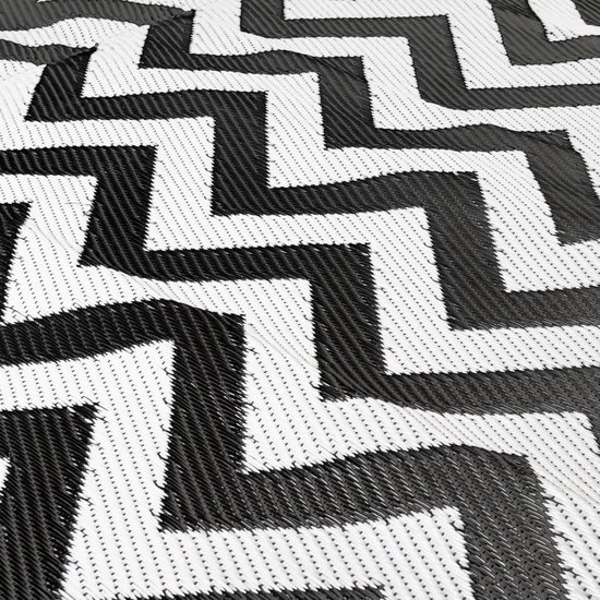 Bo-Camp - Chill mat - Wave - M - Zwart/wit van Bo-Camp — afbeelding 3