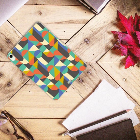 Coque arrière en Siliconen iPad Air (2020/2022) 10,9 pouces Coque Funky Retro avec côtés transparents