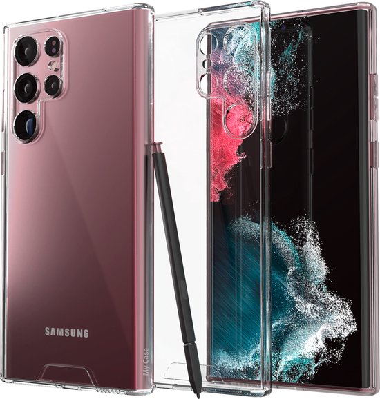 Samsung Galaxy S22 Ultra hoesje transparant shock proof case hoesje