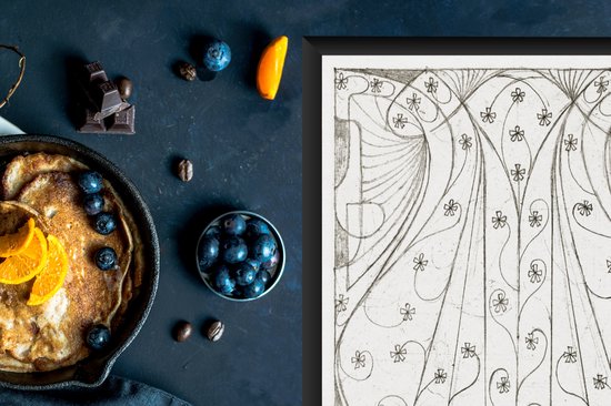 KitchenYeah® Inductie beschermer 78x52 cm - Cover Louis Couperus - schilderij van Jan Toorop - Kookplaataccessoires - Afdekplaat voor kookplaat - Inductiebeschermer - Inductiemat - Inductieplaat mat
