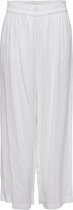 Only Pants Onltokyo Hw Linen Blend St Pant Pnt 15259590 White brillant Taille femme - W26 X L32