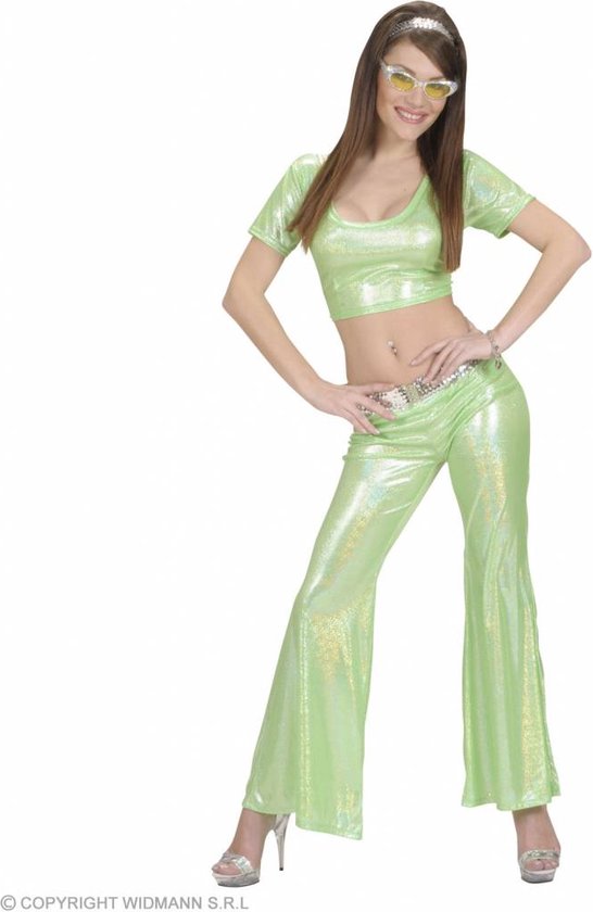 WIDMANN - Groene glitter disco broek voor vrouwen | bol.com