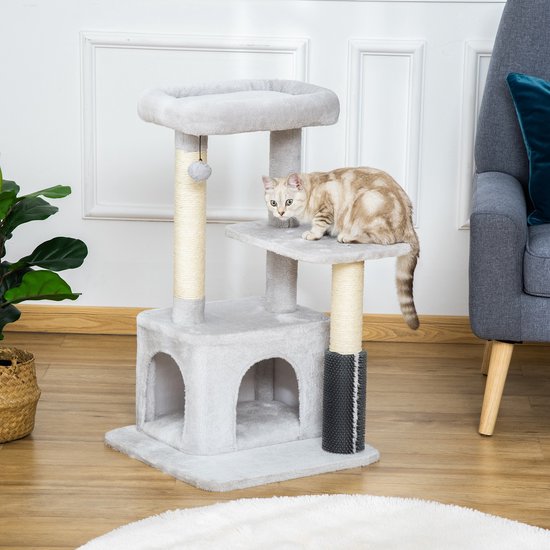 PawHut Kratzbaum avec mehrstufigem Design D30-467