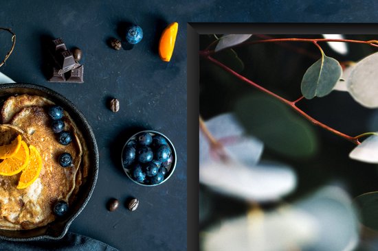 KitchenYeah® Inductie beschermer 76x51.5 cm - Eucalyptus bladeren aan takken - Kookplaataccessoires - Afdekplaat voor kookplaat - Inductiebeschermer - Inductiemat - Inductieplaat mat