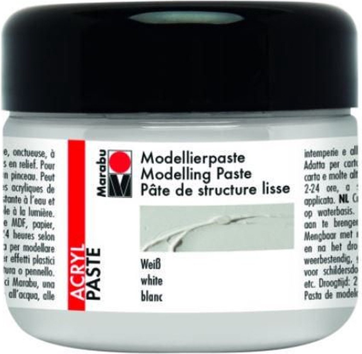 Modelleerpasta wit 225 ml