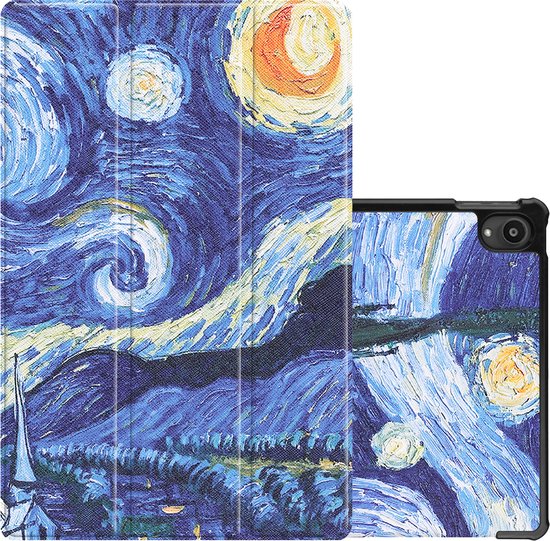 Hoesje Geschikt voor Lenovo Tab P11 Plus Hoesje Case Hard Cover Hoes Book Case - Sterrenhemel.