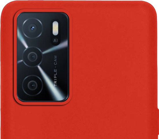 Coque OPPO A16 Coque Arrière Coque en Siliconen - Rouge - 2x