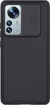 Telefoonhoesje geschikt voor Xiaomi 12 Pro - Nillkin CamShield Pro Case - Zwart