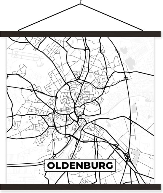 Posterhanger incl. Poster - Schoolplaat - Stadskaart - Plattegrond ...