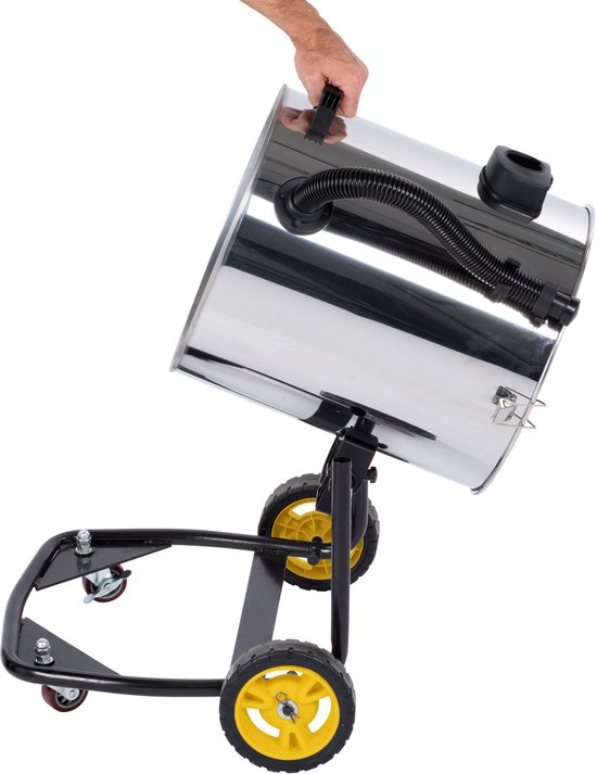 Powerplus elektrische stofzuiger nat-droog POWX325 - 2x1200W - 2 motoren - 2-in-1: zuig- & blaasfunctie - 60l tank - met 4 acc.