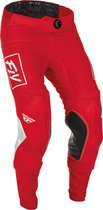 FLY Racing Lite Pants Red White 28 - Maat - Broek