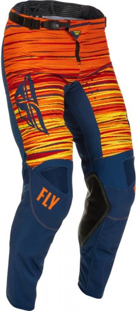 FLY Racing Kinetic Wave Pants Navy Orange 28