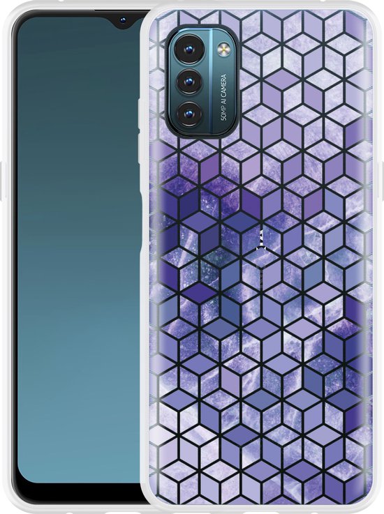 Betterfon Custodia A Portafoglio Per Nokia G11 E G21 – Con Chiusura Magnetica, Slot Carte E Funzione Stand – Motivo Floreale Blu