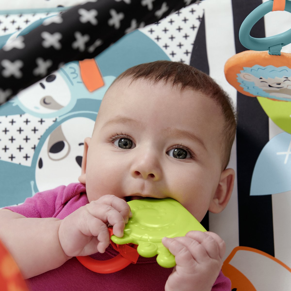 Fisher-Price 3-in-1 Muziek Glow & Grow Gym, Baby Speelmat - Met Lichtjes en Sensorisch Speelgoed voor Pasgeborenen — afbeelding 3