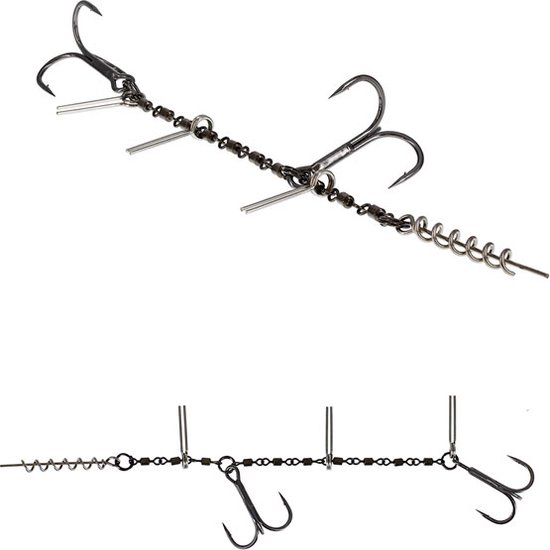 Westin Add-It Jointed Stinger Double - 32kg - 10cm - Hameçon taille 1 - Bas de ligne