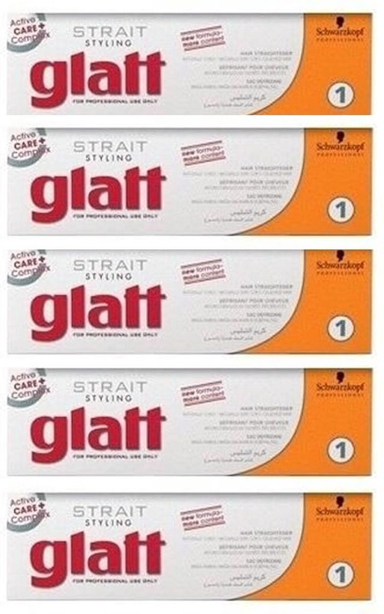 5X Schwarzkopf Strait Styling Glatt kit 1 2x40ml