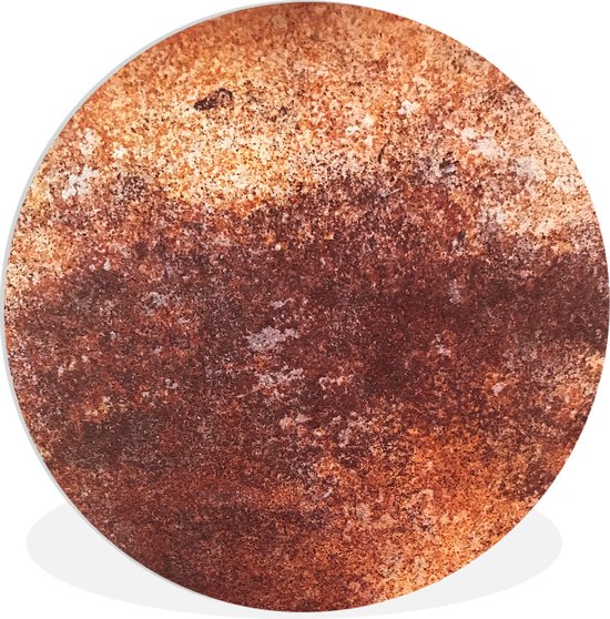 WallCircle® Wandcirkel 60x60 cm - Muurcirkel Staal - Roest - Plaat - Muurdecoratie woonkamer - Wanddecoratie slaapkamer - Kamer decoratie accessoires - Ronde schilderijen