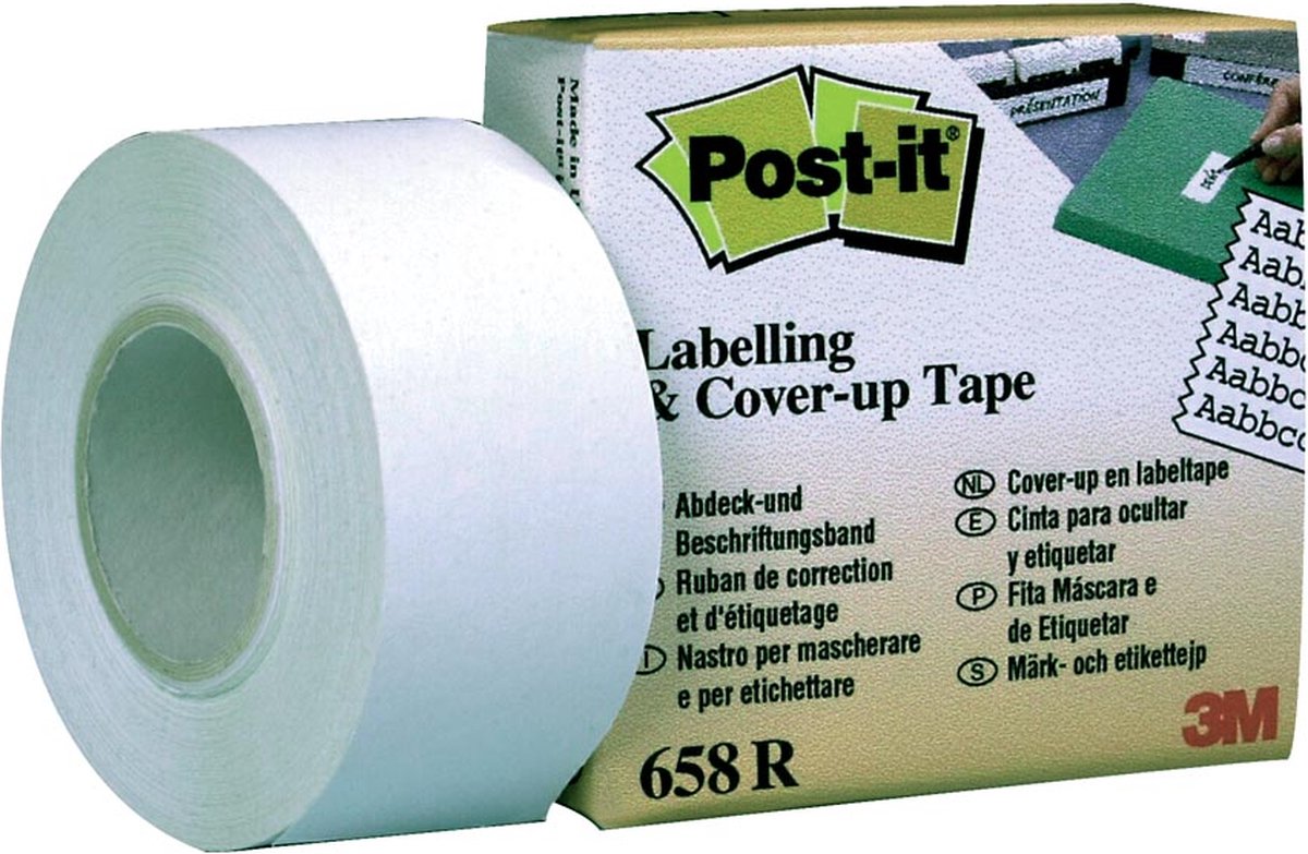 Post-it® Label- & Correctietape, Dispenser, 25.4 mm x 17,7 m - Post-it