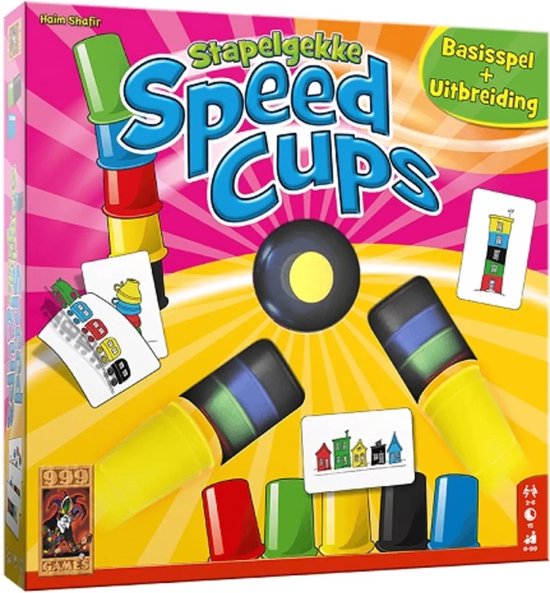 Stapelgekke Speed Cups 6 spelers Actiespel - 999 Games