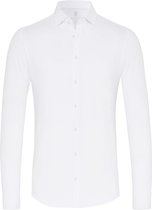 Desoto - Overhemd Strijkvrij Jersey Wit - Heren - Maat M - Slim-fit