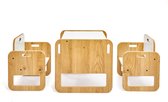 Minera® Sparrow Montessori Montessori Kinderstoel - Kindertafel met 2 Stoelen - Eethoeken - Activiteiten Tafel - Speeltafel voor Kinderen - Peuters tafel - Kindertafel - 0 tm 2 jaar eethoek - Kinderstoel