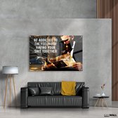 Luxe Plexiglas Schilderij Workroom | 60x90 | Woonkamer | Slaapkamer | Kantoor | Muziek | Design | Art | Modern | ** 5MM DIK**