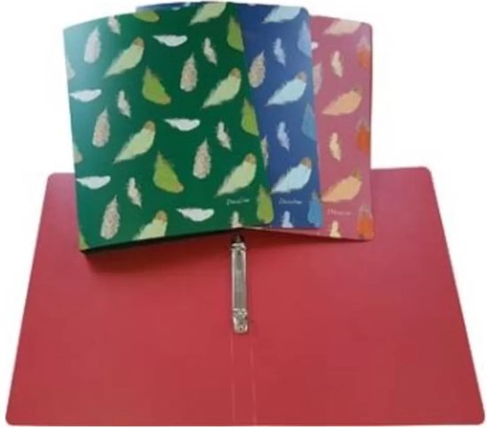 Classeur à Anneaux A4 Coccolotti Classic - 4 Anneaux, Dos 3, Couverture Rigide, Motif Papillon Et Cœurs - 5