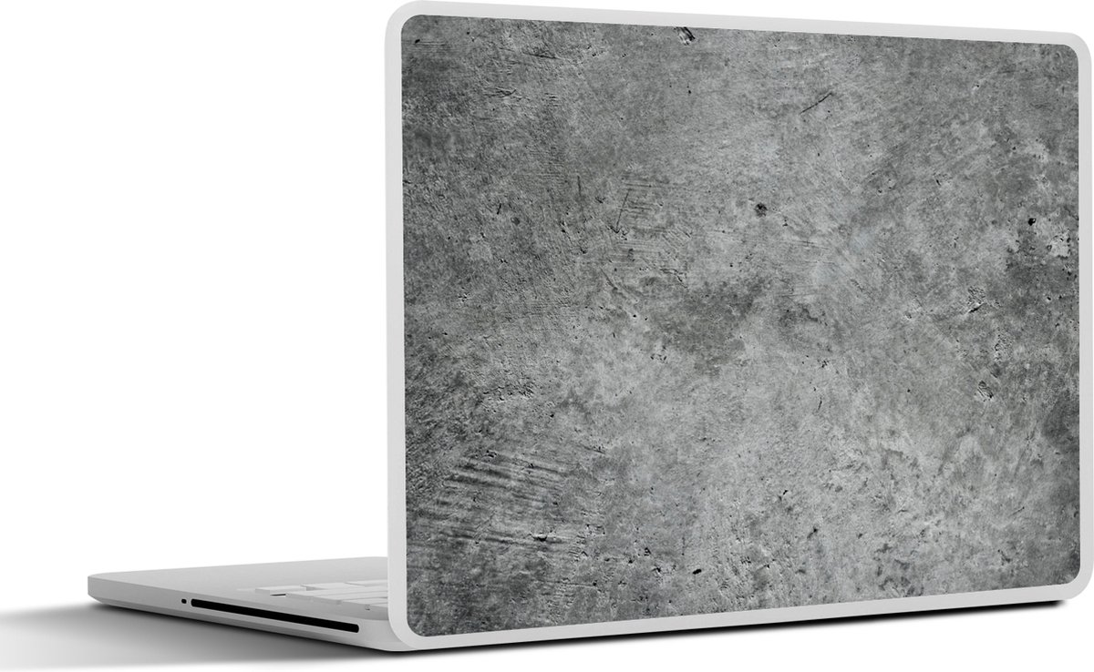 Laptop sticker - 14 inch - Vintage - Beton print - Stenen - 32x5x23x5cm - Laptopstickers - Laptop skin - Cover