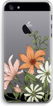 Case Company® - Hoesje geschikt voor iPhone 5 / 5S / SE (2016) hoesje - Floral bouquet - Soft Cover Telefoonhoesje - Bescherming aan alle Kanten en Schermrand