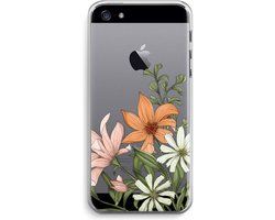 Case Company® - Hoesje geschikt voor iPhone 5 / 5S / SE (2016) hoesje - Floral bouquet - Soft Cover Telefoonhoesje - Bescherming aan alle Kanten en Schermrand