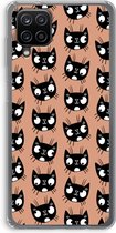 Case Company® - Hoesje geschikt voor Samsung Galaxy A12 hoesje - Kat - Soft Cover Telefoonhoesje - Bescherming aan alle Kanten en Schermrand