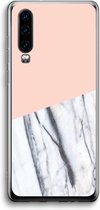 Case Company® - Hoesje geschikt voor Huawei P30 hoesje - A touch of peach - Soft Cover Telefoonhoesje - Bescherming aan alle Kanten en Schermrand