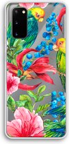 Case Company® - Hoesje geschikt voor Samsung Galaxy S20 hoesje - Papegaaien - Soft Cover Telefoonhoesje - Bescherming aan alle Kanten en Schermrand