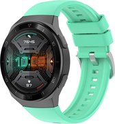 Siliconen Smartwatch bandje - Geschikt voor Huawei Watch GT 2e siliconen bandje - aqua - Strap-it Horlogeband / Polsband / Armband - GT2E